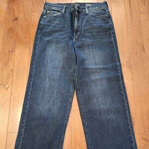Modern American women's high rise wide leg jeans in size 29